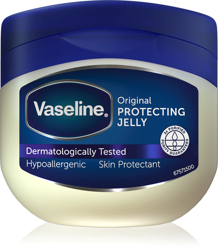 Vaseline Original Protecting Jelly jar on a white background